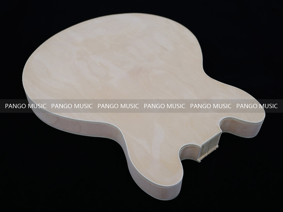 Semi Hollow Unfinished Maple DIY Electric Guitar Body (011)