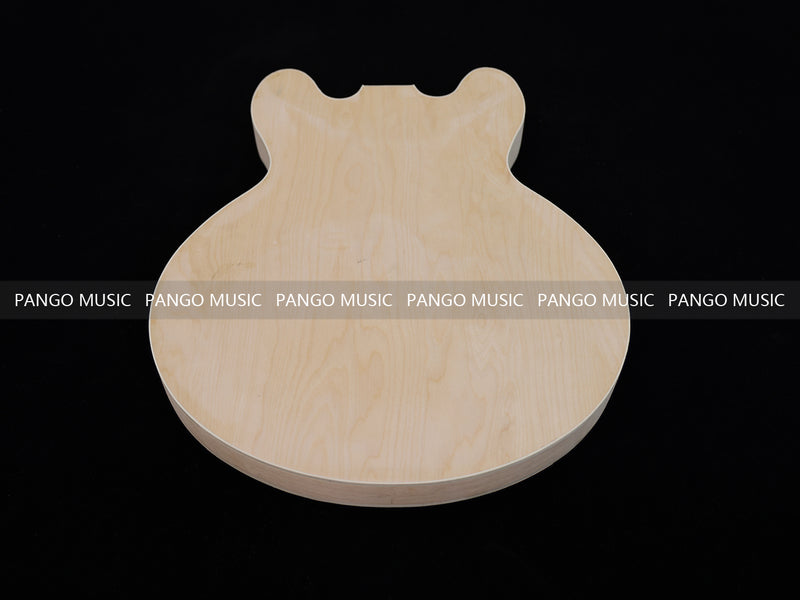 Semi Hollow Unfinished Maple DIY Electric Guitar Body (010)