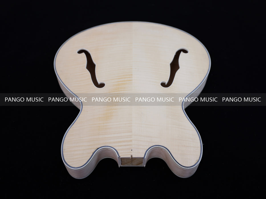 Semi Hollow Unfinished Maple DIY Electric Guitar Body (015)