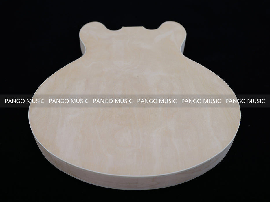 Semi Hollow Unfinished Maple DIY Electric Guitar Body (011)