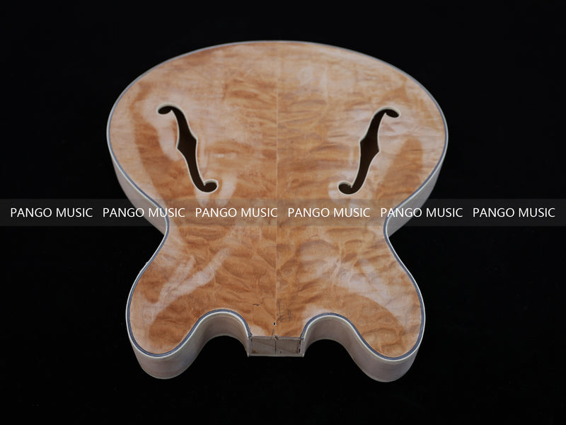 Semi Hollow Unfinished Maple DIY Electric Guitar Body (006)