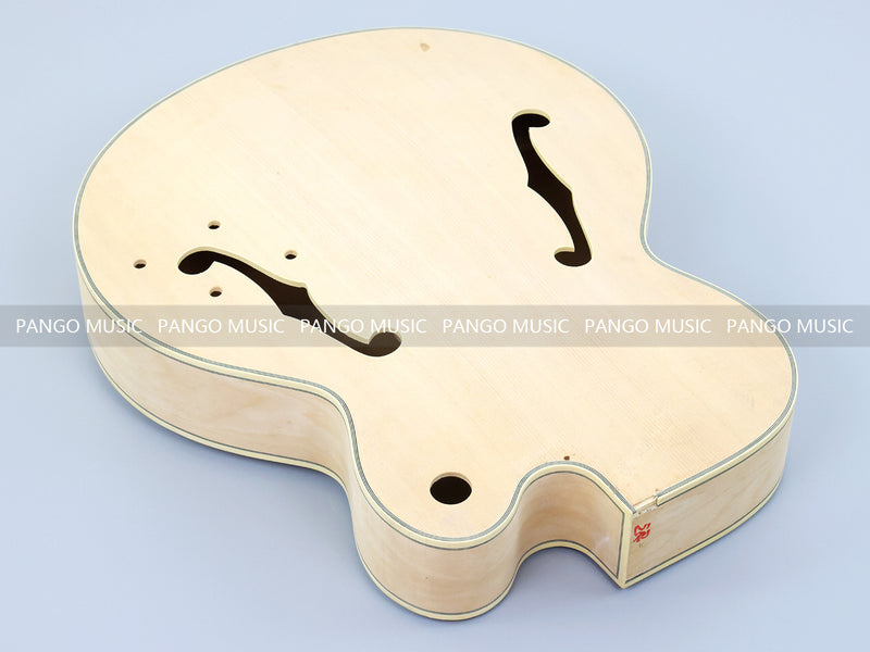 Semi Hollow Unfinished Maple DIY Electric Guitar Body (SHB-176, B Stock)