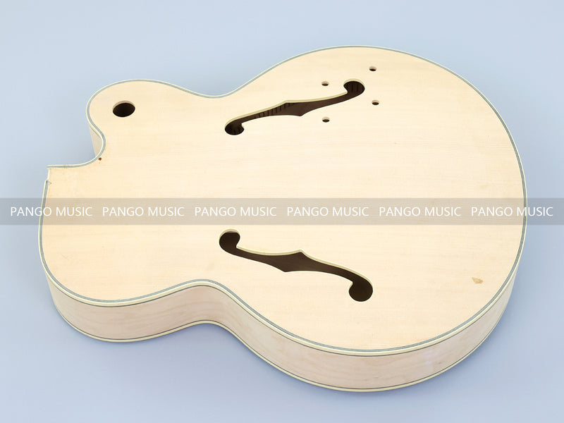 Semi Hollow Unfinished Maple DIY Electric Guitar Body (SHB-176, B Stock)