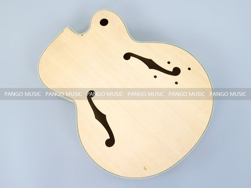 Semi Hollow Unfinished Maple DIY Electric Guitar Body (SHB-176, B Stock)