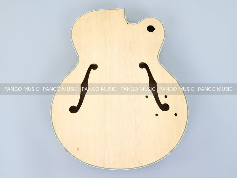 Semi Hollow Unfinished Maple DIY Electric Guitar Body (SHB-176, B Stock)