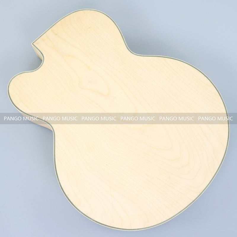 Semi Hollow Unfinished Maple DIY Electric Guitar Body (SHB-176, B Stock)