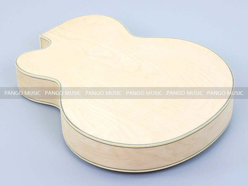 Semi Hollow Unfinished Maple DIY Electric Guitar Body (SHB-176, B Stock)