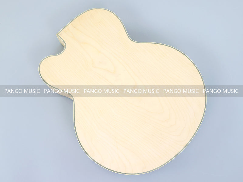 Semi Hollow Unfinished Maple DIY Electric Guitar Body (SHB-176, B Stock)