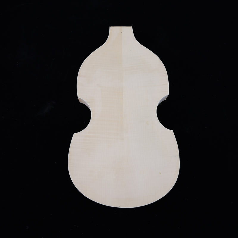 Semi Hollow Violin Style Unfinished Maple DIY Electric Guitar Body (033)