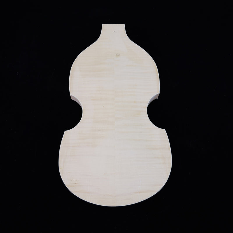 Semi Hollow Violin Style Unfinished Maple DIY Electric Guitar Body (036)