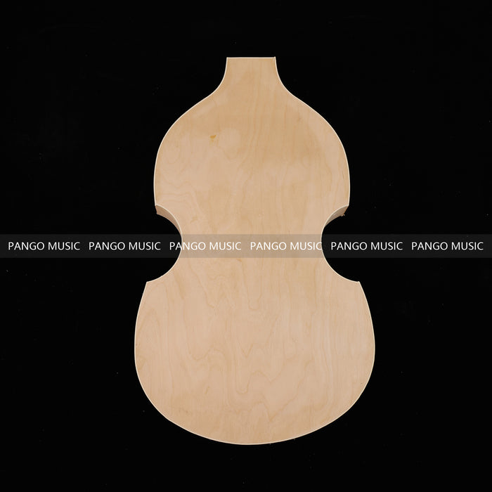 Semi Hollow Violin Style Unfinished Maple DIY Electric Guitar Body (033)