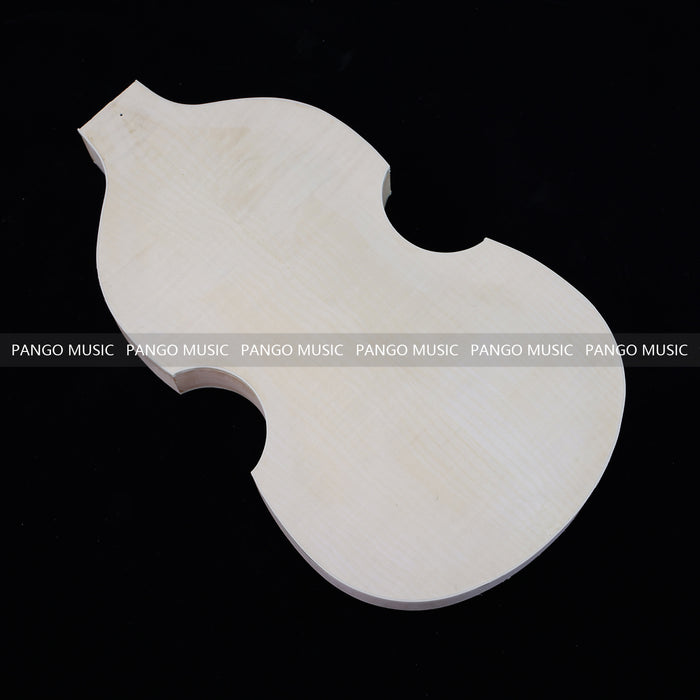 Semi Hollow Violin Style Unfinished Maple DIY Electric Guitar Body (034)