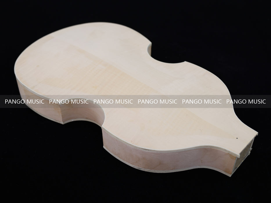 Semi Hollow Violin Style Unfinished Maple DIY Electric Guitar Body (033)