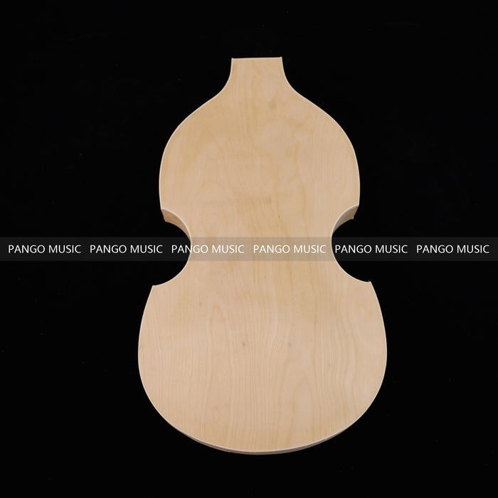 Semi Hollow Violin Style Unfinished Maple DIY Electric Guitar Body (034)