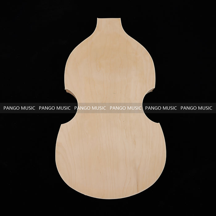 Semi Hollow Violin Style Unfinished Maple DIY Electric Guitar Body (035)
