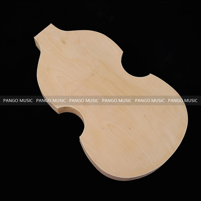 Semi Hollow Violin Style Unfinished Maple DIY Electric Guitar Body (034)