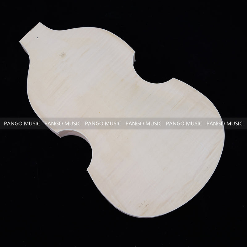 Semi Hollow Violin Style Unfinished Maple DIY Electric Guitar Body (036)