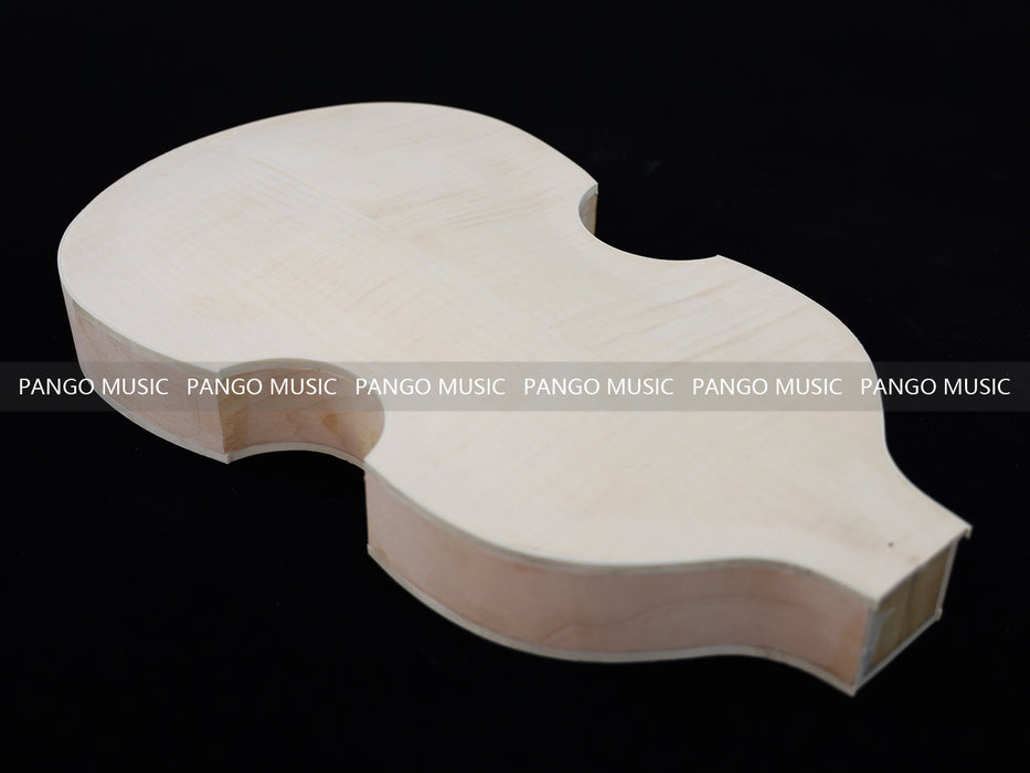 Semi Hollow Violin Style Unfinished Maple DIY Electric Guitar Body (034)