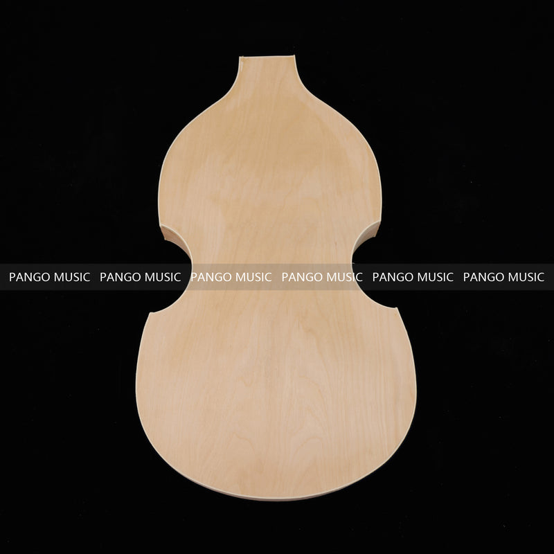 Semi Hollow Violin Style Unfinished Maple DIY Electric Guitar Body (036)