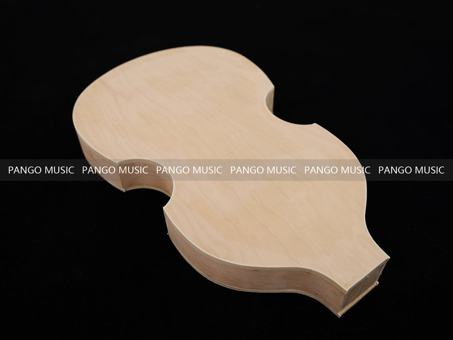 Semi Hollow Violin Style Unfinished Maple DIY Electric Guitar Body (035)