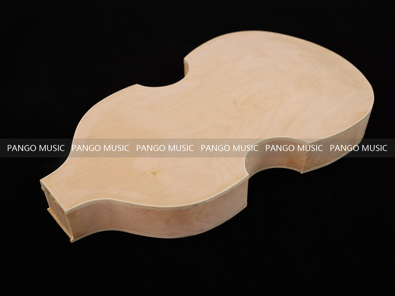 Semi Hollow Violin Style Unfinished Maple DIY Electric Guitar Body (033)