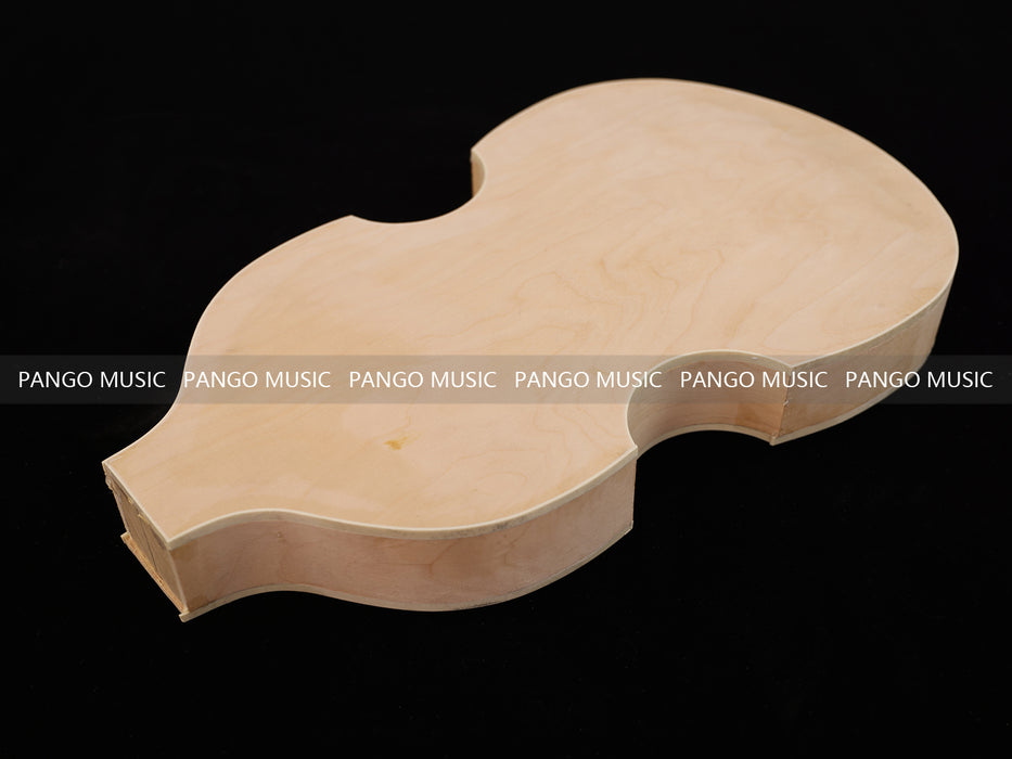Semi Hollow Violin Style Unfinished Maple DIY Electric Guitar Body (033)
