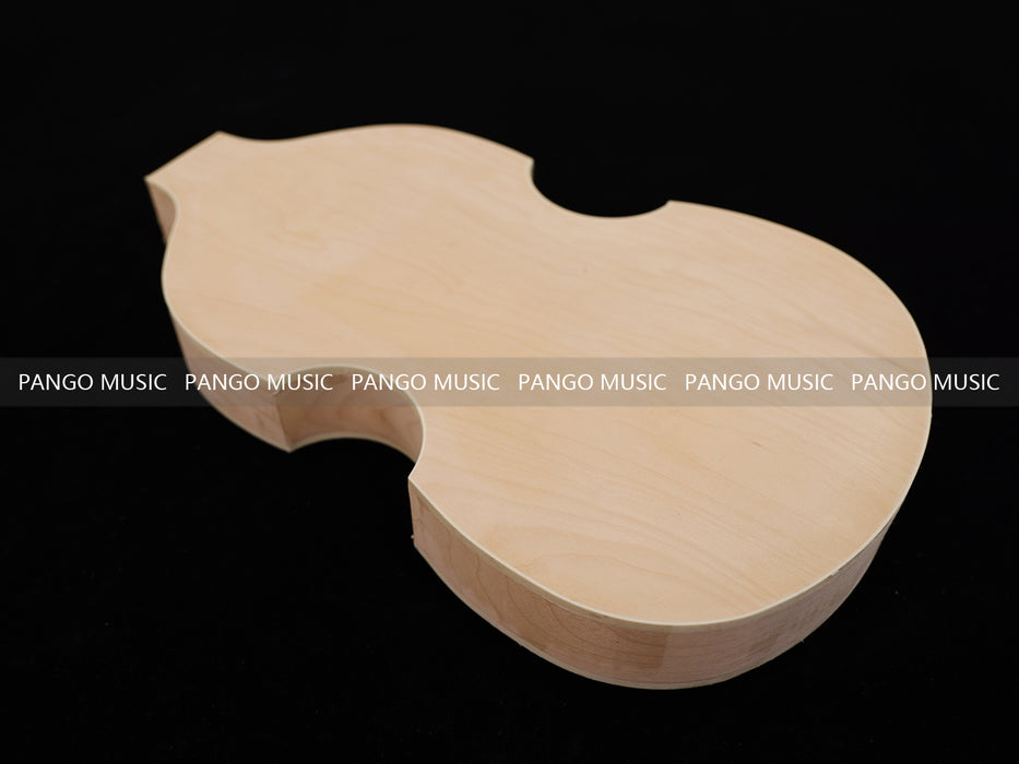 Semi Hollow Violin Style Unfinished Maple DIY Electric Guitar Body (035)