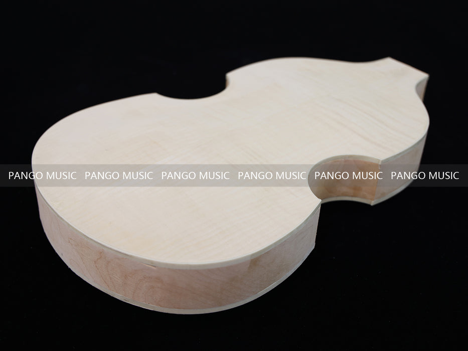 Semi Hollow Violin Style Unfinished Maple DIY Electric Guitar Body (034)
