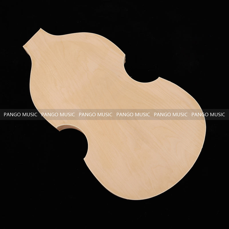 Semi Hollow Violin Style Unfinished Maple DIY Electric Guitar Body (036)
