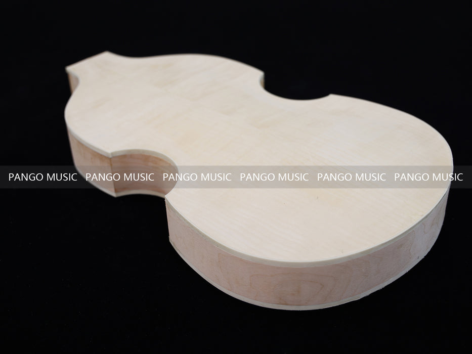 Semi Hollow Violin Style Unfinished Maple DIY Electric Guitar Body (034)