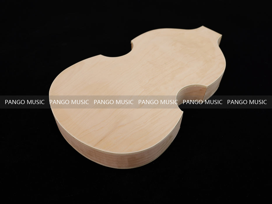 Semi Hollow Violin Style Unfinished Maple DIY Electric Guitar Body (035)