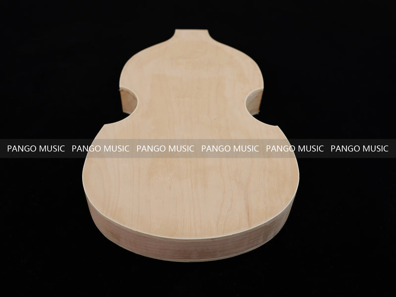 Semi Hollow Violin Style Unfinished Maple DIY Electric Guitar Body (035)