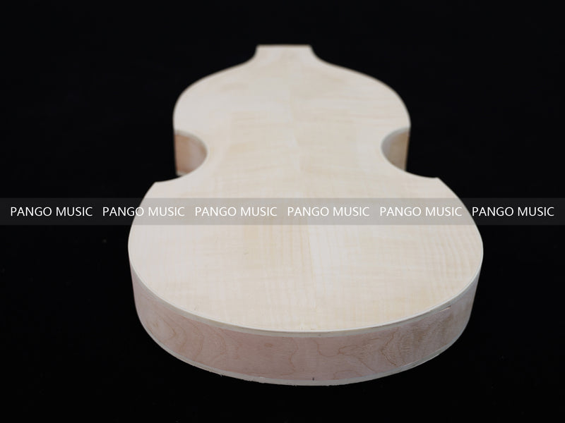 Semi Hollow Violin Style Unfinished Maple DIY Electric Guitar Body (034)