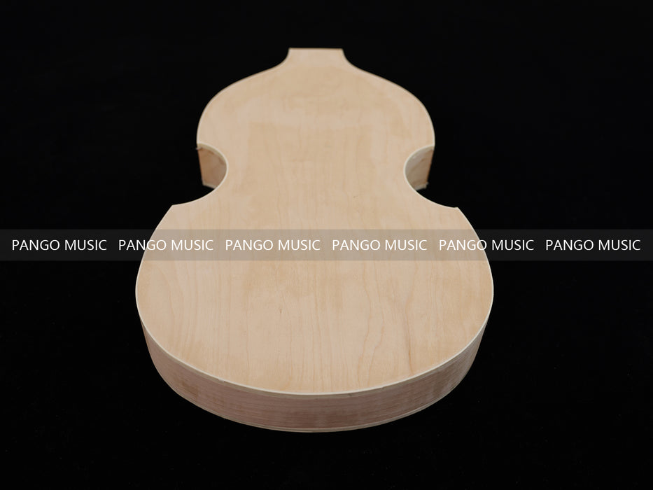 Semi Hollow Violin Style Unfinished Maple DIY Electric Guitar Body (035)