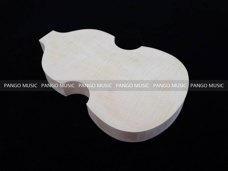 Semi Hollow Violin Style Unfinished Maple DIY Electric Guitar Body (035)