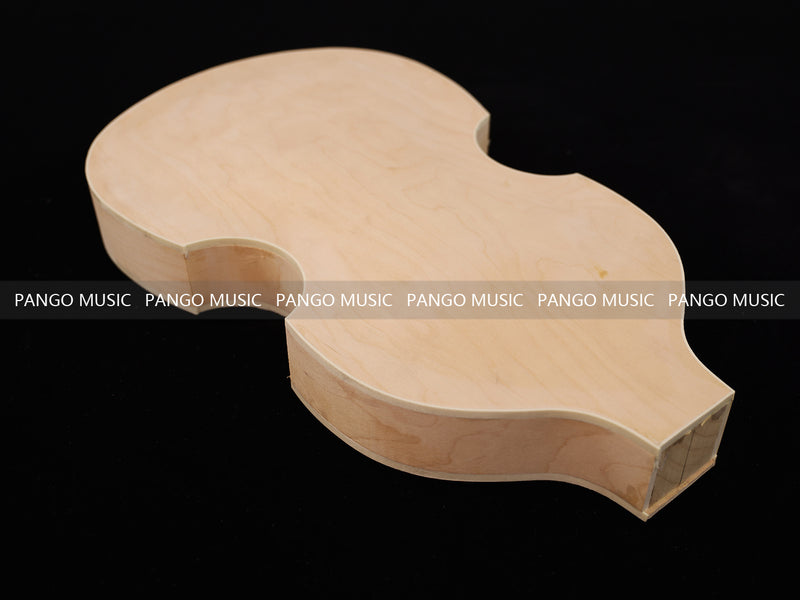 Semi Hollow Violin Style Unfinished Maple DIY Electric Guitar Body (033)