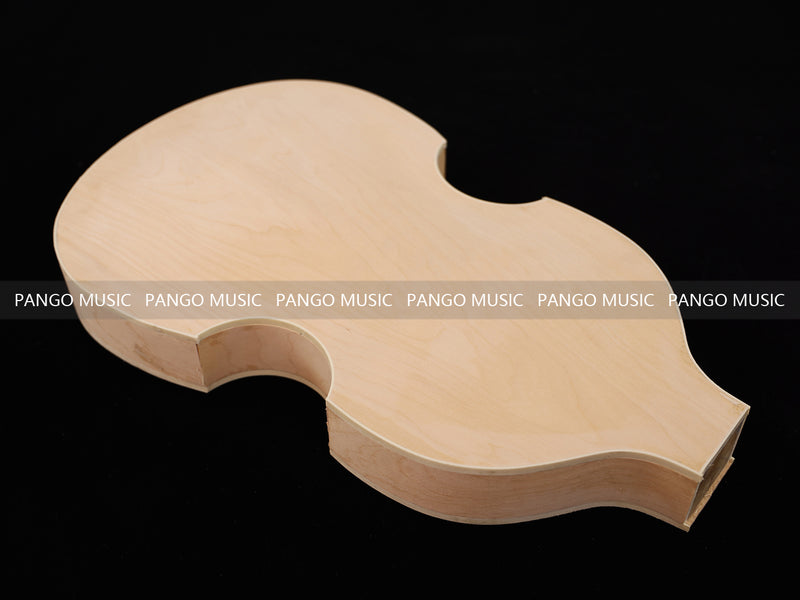 Semi Hollow Violin Style Unfinished Maple DIY Electric Guitar Body (036)