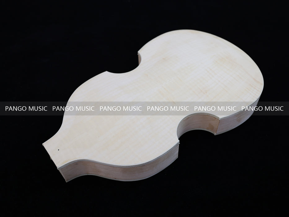 Semi Hollow Violin Style Unfinished Maple DIY Electric Guitar Body (035)