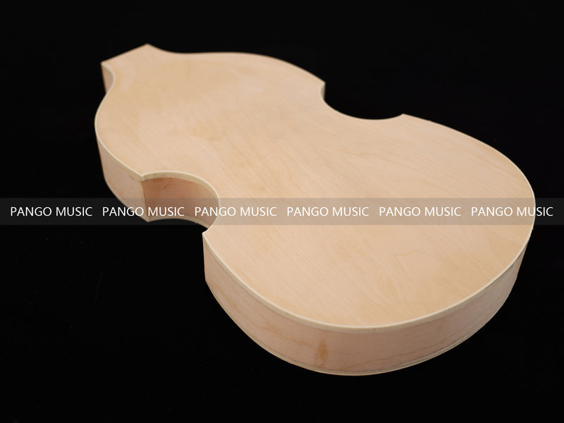 Semi Hollow Violin Style Unfinished Maple DIY Electric Guitar Body (036)