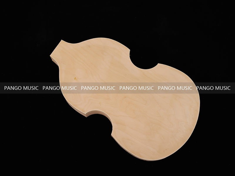 Semi Hollow Violin Style Unfinished Maple DIY Electric Guitar Body (033)