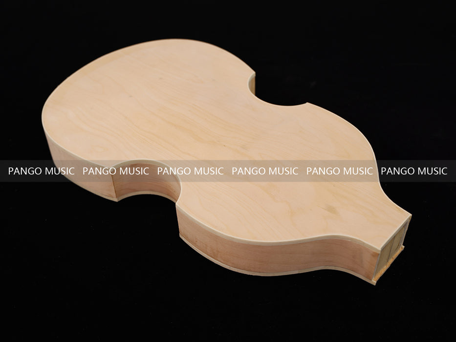 Semi Hollow Violin Style Unfinished Maple DIY Electric Guitar Body (034)
