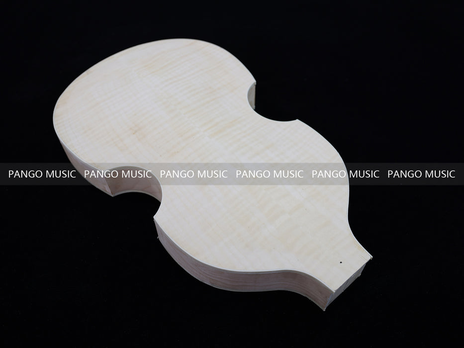 Semi Hollow Violin Style Unfinished Maple DIY Electric Guitar Body (035)