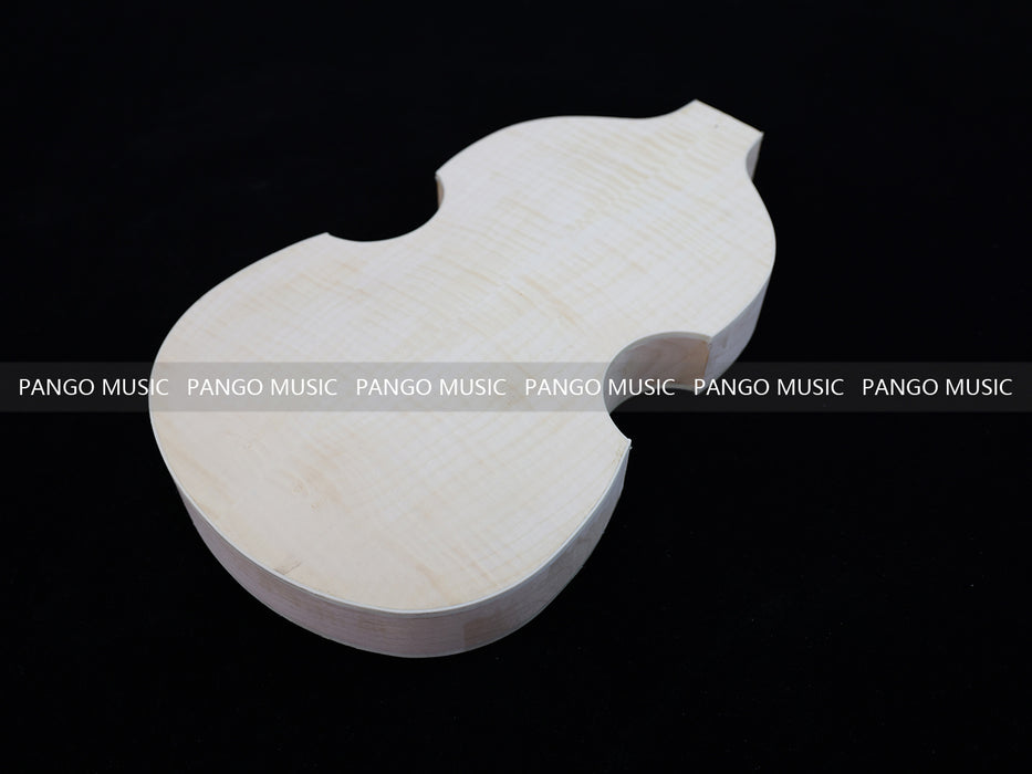 Semi Hollow Violin Style Unfinished Maple DIY Electric Guitar Body (035)