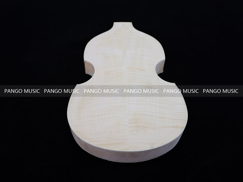 Semi Hollow Violin Style Unfinished Maple DIY Electric Guitar Body (035)