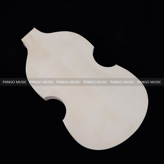 Semi Hollow Violin Style Unfinished Maple DIY Electric Guitar Body (033)