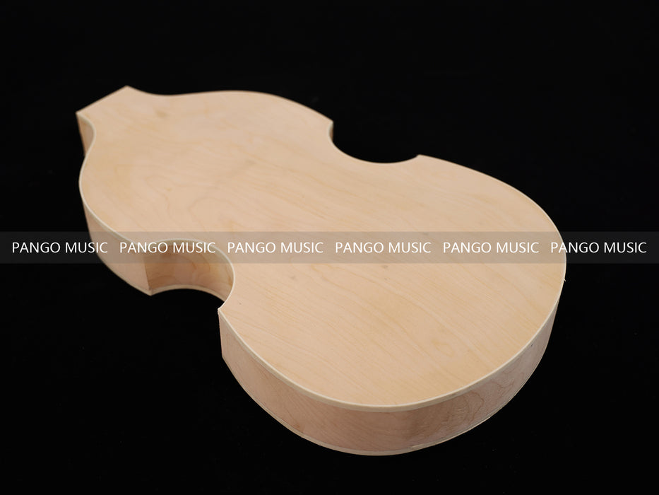 Semi Hollow Violin Style Unfinished Maple DIY Electric Guitar Body (034)