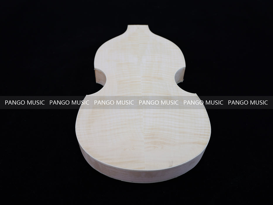Semi Hollow Violin Style Unfinished Maple DIY Electric Guitar Body (035)