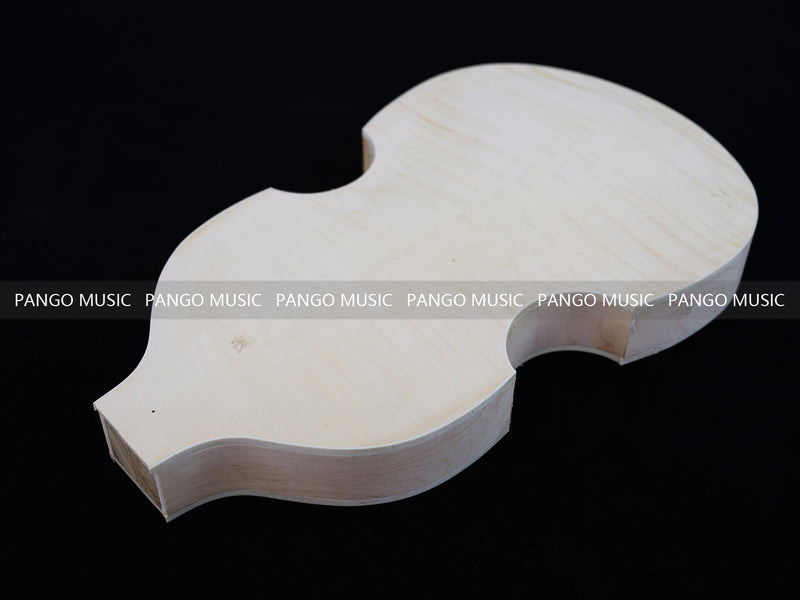 Semi Hollow Violin Style Unfinished Maple DIY Electric Guitar Body (036)