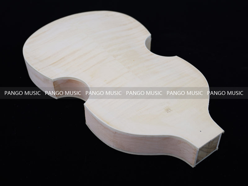 Semi Hollow Violin Style Unfinished Maple DIY Electric Guitar Body (036)