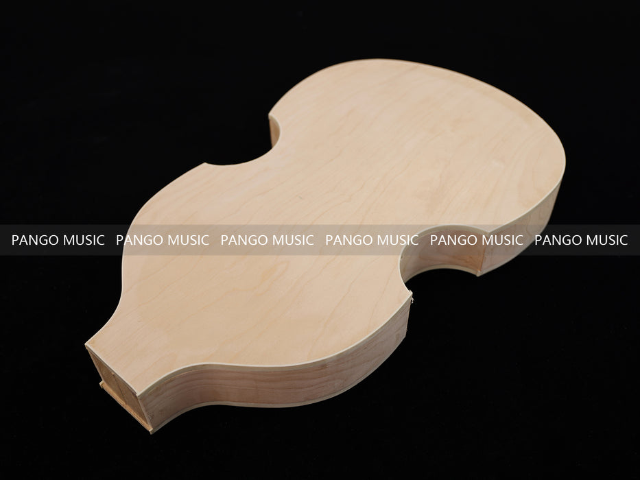 Semi Hollow Violin Style Unfinished Maple DIY Electric Guitar Body (035)